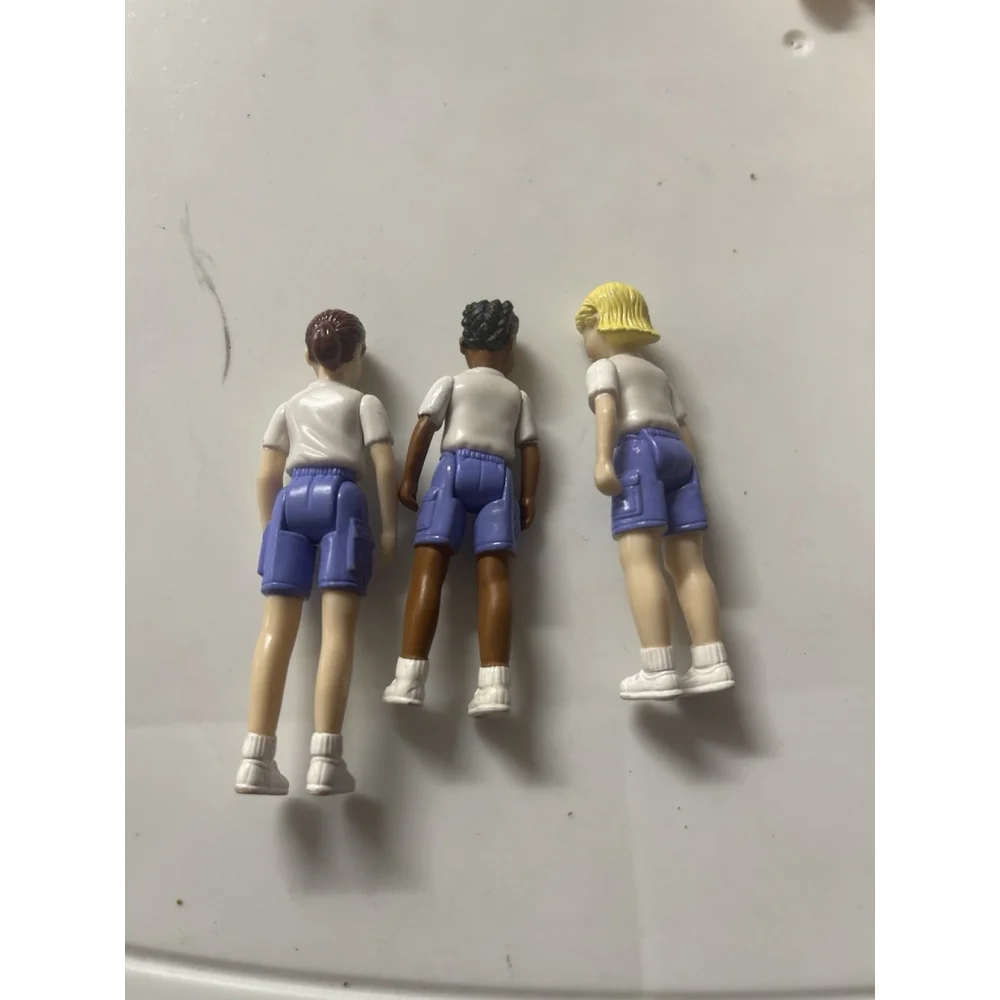 Fisher Price Dollhouse Sweet Street Figures CAMPING GIRLS Lot of 3